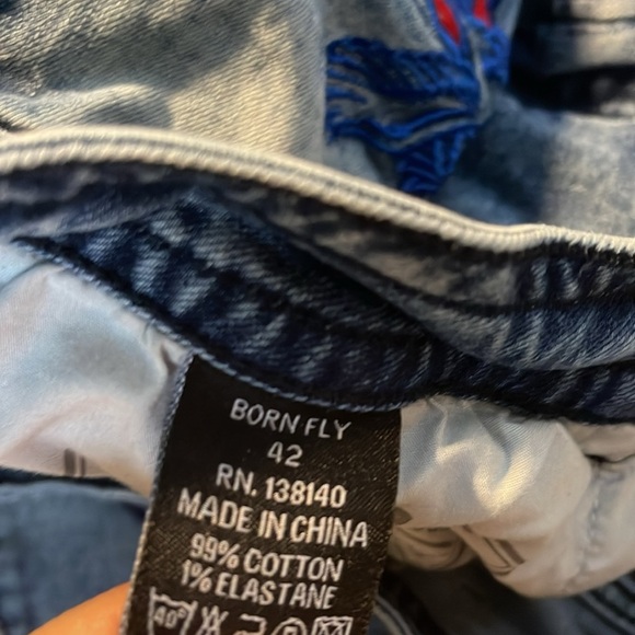 Born Fly Men's Slim Fit Dark Wash Denim Jeans - Picture 10 of 15